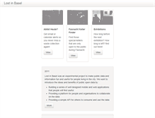 Tablet Screenshot of lostinbasel.com